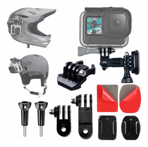 Suporte Lateral Articulado Adaptador De Capacete Para Gopro