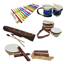 Comprar Set 49 Instrumentos Musical Artesanal Percusión Pandero Tam