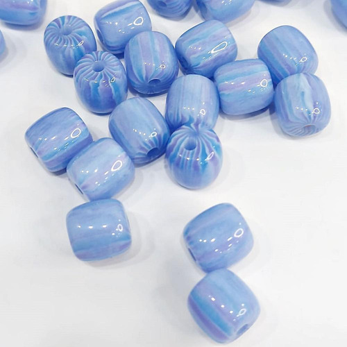 Miçanga Conta Resina W509 Azul Bebe 500g Cor Azul-claro