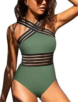 Comprar Mujer De Hilor Una Pieza Baño Delantero Trajes De Sjq5o