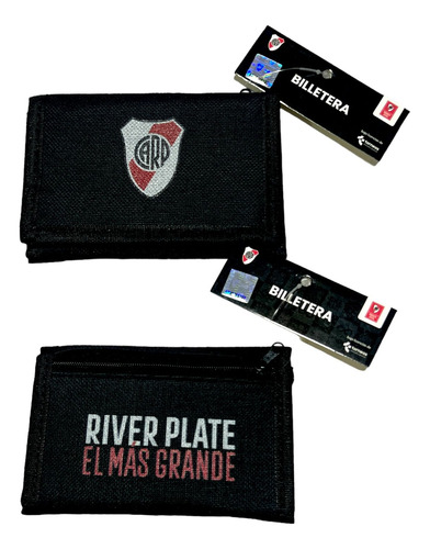 Billetera River Plate En Tela Todo Terreno El Mas Grande.