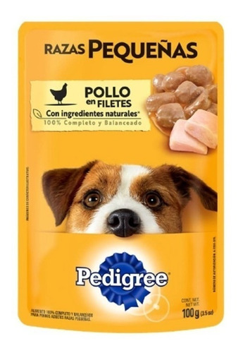 Imagen 2 de 3 de Pedigree Res-pollo Pague 5 Lleve 7 X 100 G