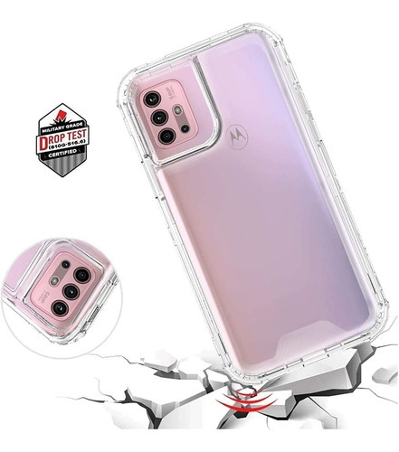 Funda Para Moto Uso Rudo Esquinas Alto Impacto Transparente Nombre Del Diseño G31 Color Transparente