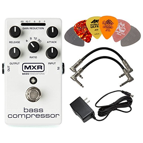 Mxr M87 Bajo Compresor Pedal De Efectos Con Fuente De Alimen