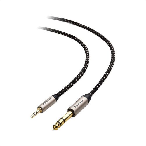 Cable De Audio 3,5 Mm Macho A 1/4  Macho | 1,8 M / Negro