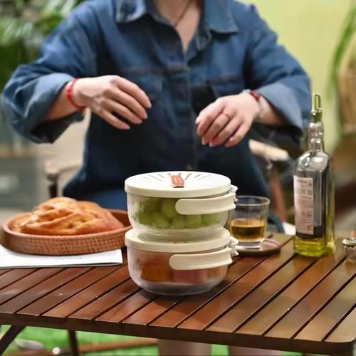 Recipiente Para Lavagem De Frutas E Vegetais Com Tampa,