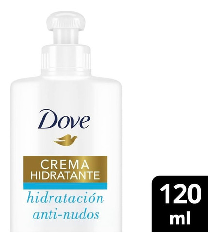 Crema Para Peinar Dove Hidratación Antinudos 2en1 120 Ml **