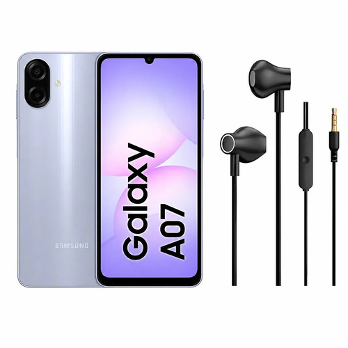 Smartphone Samsung Galaxy A07 128gb Violeta + Fone De Ouvido