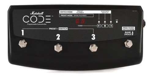 Pedal Footswitch Marshall Pedl-91009 Control Code 4 Botones