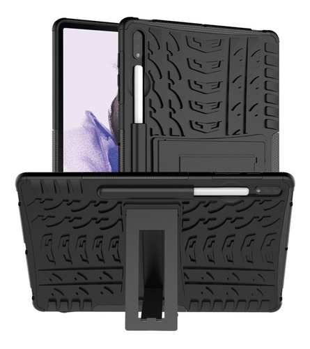 Funda Para Galaxy Tab S7 Plus / S8 Plus / S7 Fe Rudo Llanta