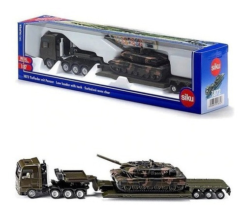 Camion Con Tanque De Guerra 1:87 Siku 1872 Milouhobbies