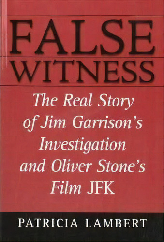 False Witness, De Patricia Lambert. Editorial Rowman Littlefield, Tapa Blanda En Inglés