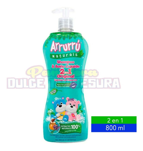 Shampoo Y Baño Liquido Arrurru X800 - mL a $29