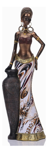 Estatua De Mujer Africana De 12 Pulgadas, Decoracion Del Hog