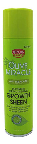 African Pride Olive Miracle Magical Growth Sheen Spray Para.