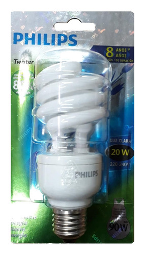 Lámpara Bajo Consumo Philips Twister 20w Originales