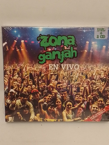 Zona Ganjah En Vivo Cdx2 Y Dvd Nuevo  