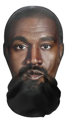 Máscara Estampada De Malla Kanye De Cara Nueva En 3d, Totalmente Elástica