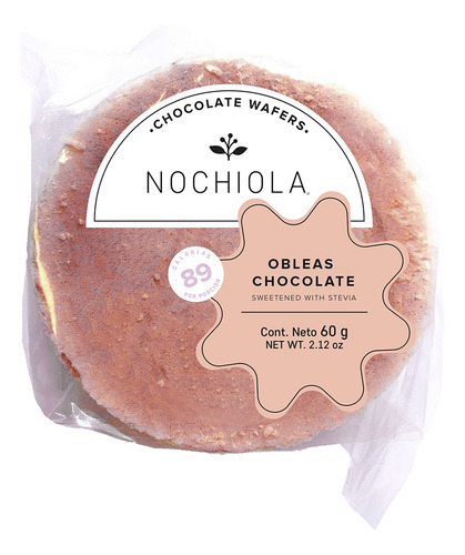 Obleas De Chocolate Sin AzĂșcar 60g Nochiola