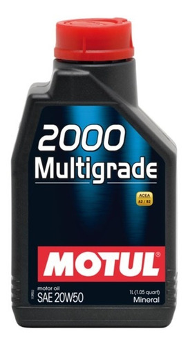 Aceite 20 W 50 Motul 1lt Francés Mineral Lubricante Mileban