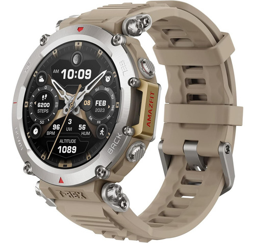 Reloj Inteligente Amazfit T-rex Ultra Sahara De Uso Militar