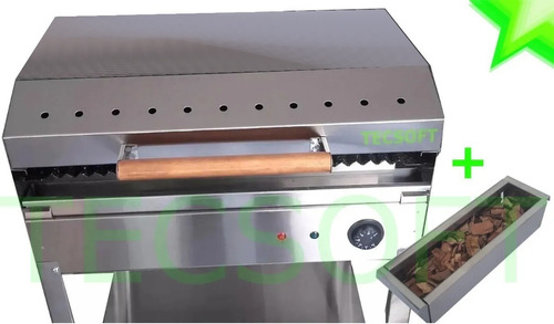 Parrilla Electrica Portatil C/funda Ideal Balcon Acero Inox.