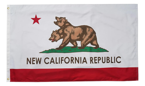 Nueva Bandera De California De 3 X 5 Pies, Bandera De La Nue