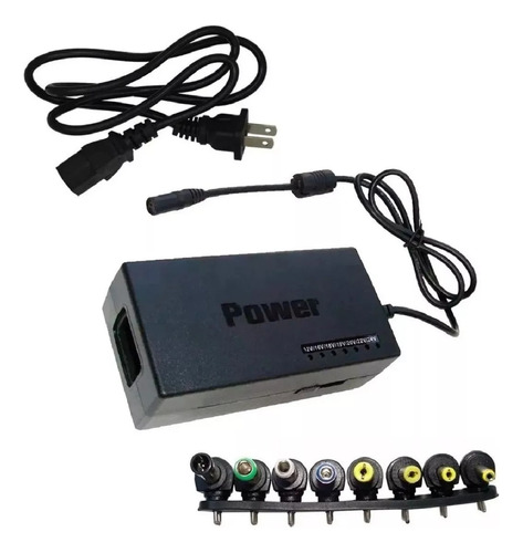 Multicargador Universal  8 Puntas Cargador Laptop 12 24v 2a