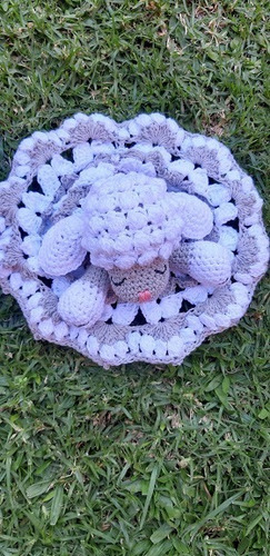 Imagen 8 de 9 de Oveja Rebecca Mantita De Apego Tejida Al Crochet