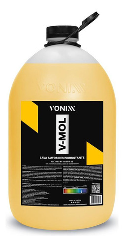 Shampoo Lava Autos Desincrustante V-mol Vonixx 5 Litros