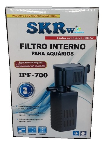 Filtro Interno Com Bomba Submersa Skrw Ipf-700 700 Lh 110v