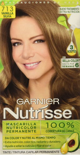 Tinte Garnier Nutrisse Mascarilla Color 713 Vainilla 