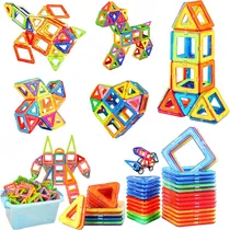 Comprar Conjunto Bloques De 46 Piezas, Bloques Magnéticos Para Niño