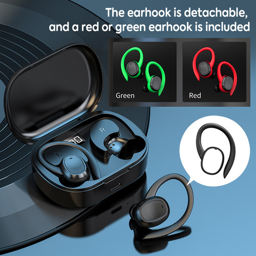 Para Audífonos Bluetooth Con Pantalla Digital Deportiva 5.3