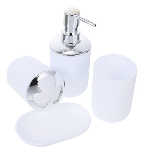 Fomiyes Juego De Bano Dispensador De Jabon Blanco Decoracion