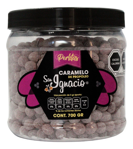 Perlitas Caramelo Con Propoleo San Ignacio 700g Expectorante