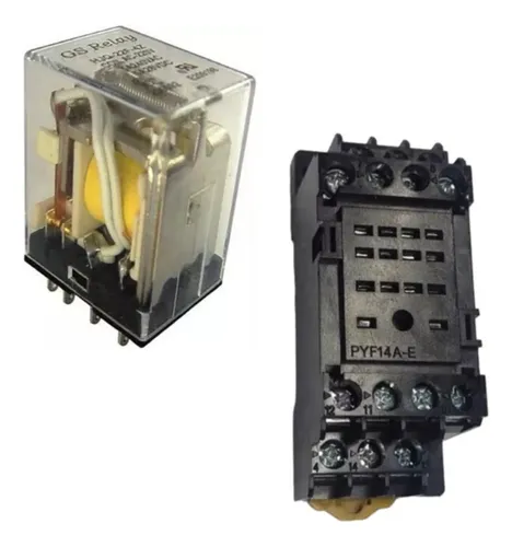 comprar Relé Relay 4 Contactos Inver. Bobina 24vdc C\u002Fled+zócalo X 5u