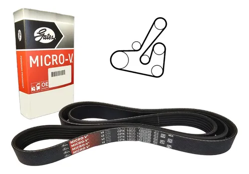 Correa Poly V Accesorios Renault Megane F9q 1.9 Dti 6pk1605