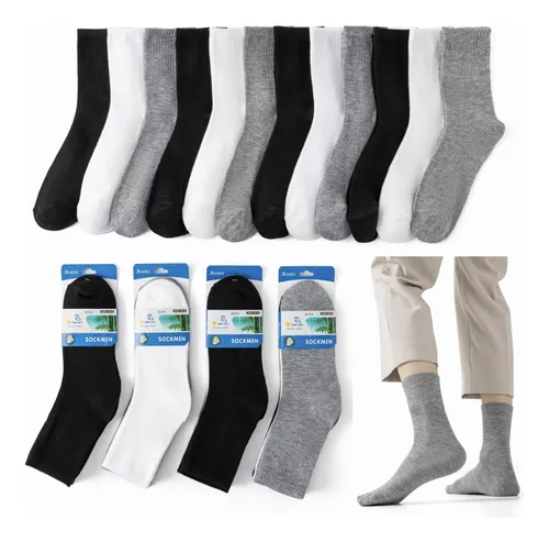 comprar Calcetines Medias Algodón 12 Pares Hombre Bambú 113
