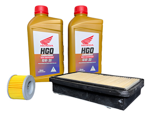 Kit Service Orig Honda Cb250 Semi-sintéti + Filtros Paperino