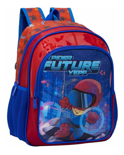 Mochila Xpider Future Holográfica Bebê Creche Escolinha P