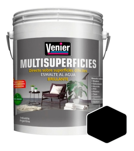 Venier Multisuperficies Brillante Pvc Aluminio Galv | 4lt