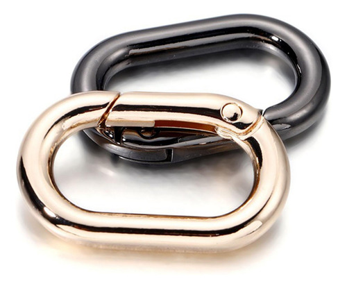 2 X 5 Anillos Ovalados De Resorte, Conector De Mosquetones,