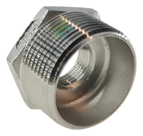 Conexión Reducción Bushing 1 1/4 A 1/2 En Acero Inoxidable