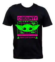 Comprar Remera Negra The Mandalorian Grogu Baby Yoda Star Wars