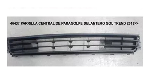 Parrilla Central De Paragolpe Delantero Gold Trend 2013