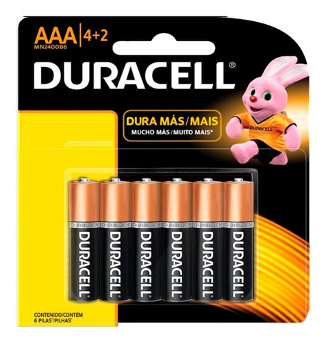 Pilas Duracell Aaa Blister X 6 Unidades