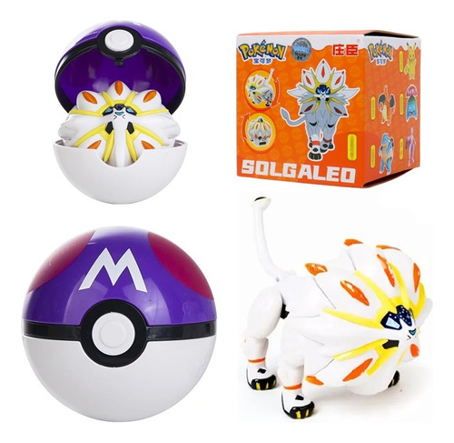 Figura Solgale Con Pokebola 11 Cm Pokemon Juguetes Articulad