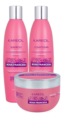 Kareol Rosa Francesa Kit· Suavidad Fuerza Brillo Sh Acc Trat