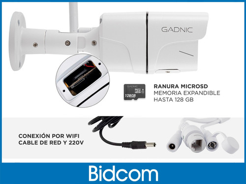 Cámara Seguridad Exterior Ip Wifi P2p Infrarroja Inalámbrica